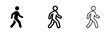 © liubomir118809 - Walking Man Pedestrian and Active Movement Icons