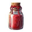 © Tung's companion - Red potion in a glass bottle with cork and wax seal