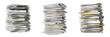 © Freezan - High stacks of documents and papers isolated on a white background, collection of messy office files and business paperwork, organized archive folders, scattered reports for professional ......