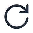 © LuckyStride - Refresh reload line icon, UI app interface sync outline symbol