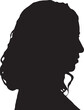 © Curto - vector, silhouette of a profile woman
