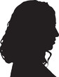 © Curto - vector, silhouette of head shot of a woman
