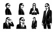 © PERFECT QUALITY - Elegant Business Woman Vector Icons, Professional Female Figures, Modern Corporate Style Illustrations