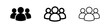 © liubomir118809 - Group of people icon set, black and white, community symbol