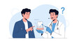© Abata - Dentist Explaining Dental Model to Patient, Oral Care Concept