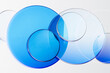 © Rendara Studio - 3D transparent circle overlay with blue glass gradient