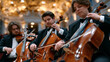 © Maksym - String quartet rehearses in candlelit ba 3