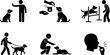 © vas_man - Dog training and pet care icons
