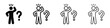 © LOBSTER LARRY - Confused person icon with question mark, representing doubt and uncertainty