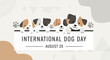 © Choirul - International Dog Day Greeting Card with Cute Puppies Illustration