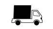 © fadli - Simple Line Art Icon of a Delivery Truck, Shipping Vehicle Vector