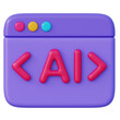 © Yumo - Smart ai code editor window 3d for software development and programming automation machine learning