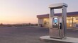 © Kateryna - Energy: Solitary fuel pump at an empty gas station during quiet evening