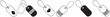 © BULBULI - Simple black outline icon representing a price tag or product label for retail and Price Tag Label Icon Set