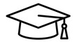 © Saidul_Studio1984 - graduation cap line drawing on white background high quality professional detailed