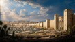 © Hovhannes - Jerusalem’s fully restored walls rise proudly around the renewed city as workers and leaders stand united beside Nehemiah beneath bright daylight, celebrating faith, endurance, and national restoratio