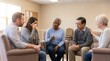 © Barry - Chronic Pain Support Group Meeting with Participants Sharing Experiences and Emotional Support