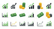 © nero - Financial icons and money graphics.