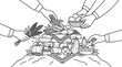 © Axel Mahendra - Hands Offering Harvest Produce Pile