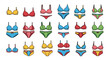 © Bimi - Colorful lingerie bras and underwear sets.