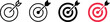 © Ridowan - Target Icon With Arrow In Center Symbolizing Goal, Focus And Accuracy, Bullseye Pictogram For Success, Achievement, Strategy And Business Performance Goals.