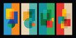 © Pattern Lab Studio - Abstract overlapping geometric shapes and square compositions.