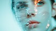 © olga_demina - Lines of code and data analysis overlaying a woman's face illustrate the complex decision making involved in choosing a career path, reflecting choice, direction, and fobo
