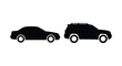 © Mithon - car and suv silhouettes on white background silhouette vehicle automobile transportation black simple graphic design icon