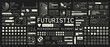 © Spacelabs - Set of Micrographic element Futuristic UI Cyber Futuristic technology cyberpunk Collection graphic vector design template