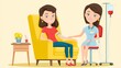 © MKS - Nurse Caring For Patient Medical Illustration