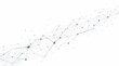 © Diah - Abstract digital network connection with nodes and lines on white background.