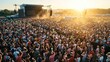 © Tarunkumar - Crowd Enduring Summer Heat — Outdoor Music Festival