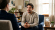 © Andres Mejia - Man talking to therapist during counseling session