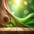 © susi - Close up of green aloe vera leaves with bokeh background.