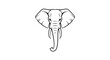 © Dadang - Detailed illustration of an elephant head.