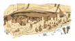 © Bima - Ancient Cliff Dwelling Village in Desert Canyon - Indigenous Architecture