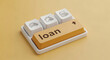 © MDJALAL - Keyboard key with loan text label alongside business document icons keyboard business mortgage technology financial investment computer interest corporate application approval