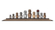 © rahim - Illustration of Easter Island Moai Statues on a Platform