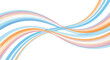 © dinda - Abstract flowing colorful wave ribbons in dynamic curved design.