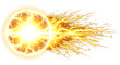 © BIBI - Abstract yellow plasma energy ball with explosive light trails explosion electric abstract particle