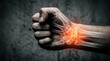 © ZANNATUL - Wrist pain and skeletal structure