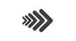 © Malik - Abstract arrow icon, forward direction sign, progress symbol, vector illustration