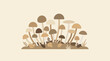 © Abhinaya Project - A group of mushrooms and plants.