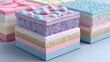 © Galihwahyu - Colorful composite material samples showcase diverse layered structures and textures