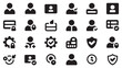 © Tamanna - Account verification and digital identity security icons for website user interface design.