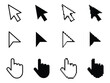© Jakiya Graphics - Mouse Cursor and Hand Pointer Icon Set. Computer Arrow Click Symbol. Vector Illustration.