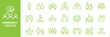 © top - Modern Community line icon set. Neighborhood, friendship, family, love, teamwork, team building, leadership, unity, coworker outline icons. Love family care community outline icons. heart icons