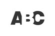 © Olena - ABC logo design. Initial letter A B C bold font style for tech startups, consulting, corporate branding. Creative company name, headlines typography identity, trendy logotype.