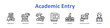 © jaicon - Academic Entry Web icon banner and collection