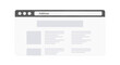 © NovaPixel - Minimal black silhouette icon, simple flat vector, bold black shape, no, no shading web browser window interface mockup with address bar and content layout on a, flat icon style